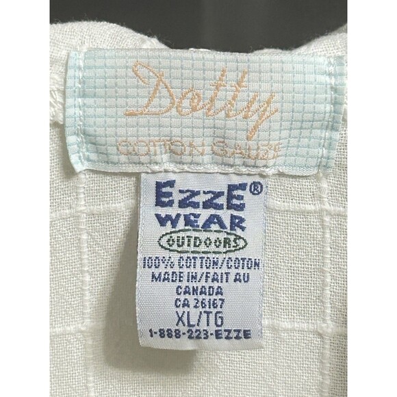 Ezze Wear Womens XL Dotty Cotton Gauze Hooded Drawstring Swim Cover - Picture 6 of 13